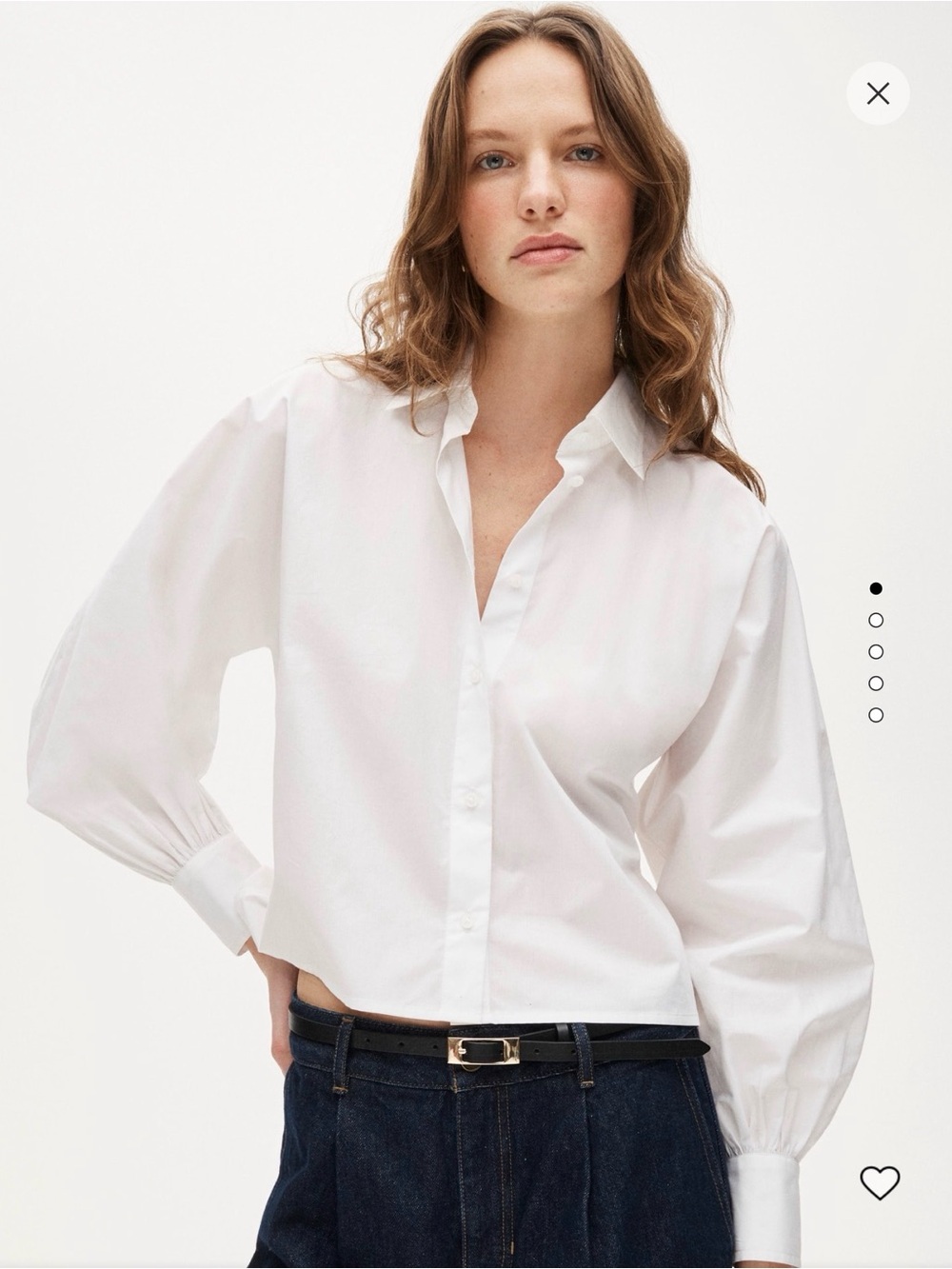 NWT J. Crew Dolman Sleeve Button-Up Shirt in Cotton Poplin